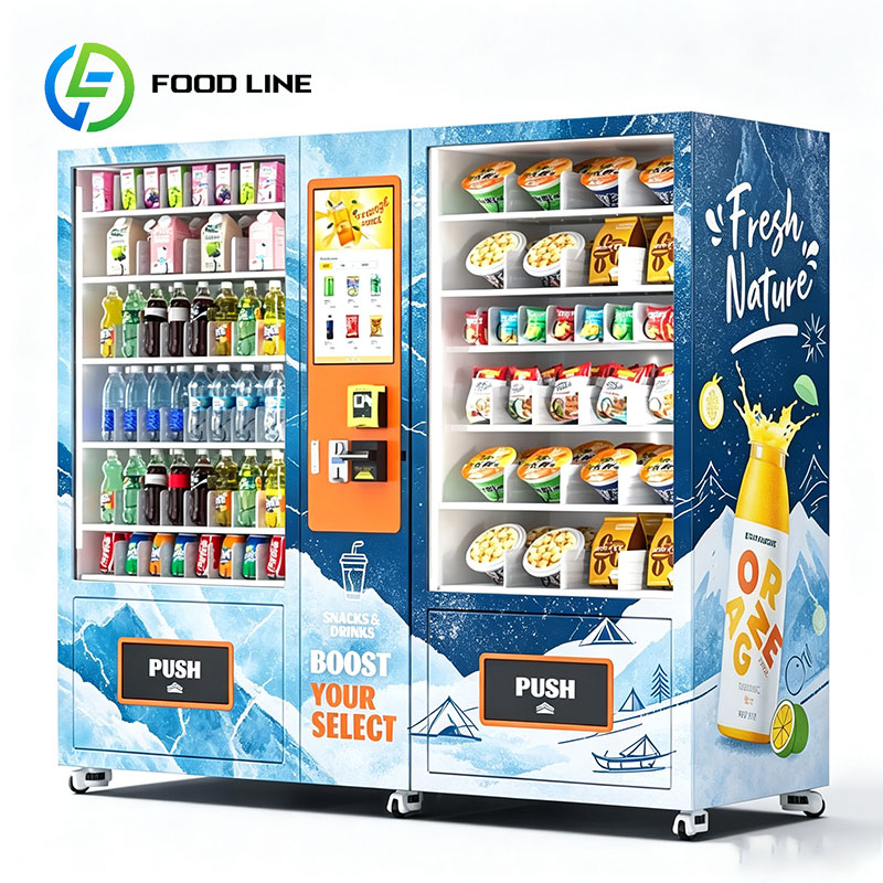 Food Snacks Drinks - ماكينة بيع الأطعمة والوجبات الخفيفة المدمجة،